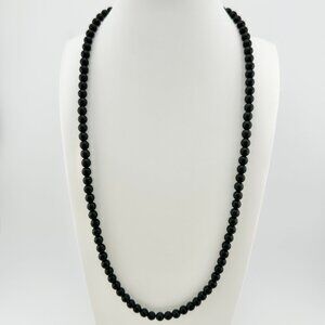 David Yurman Spiritual Beads Necklace in Black Onyx - 6mm - 24"